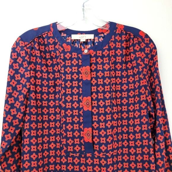 LOFT drop waist floral mini dress - Picture 2 of 7